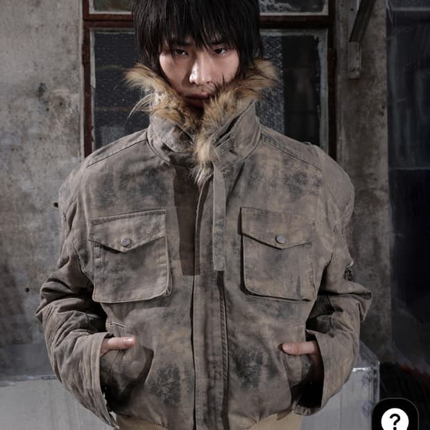 비엑세스 b.access 퍼 카라 자켓