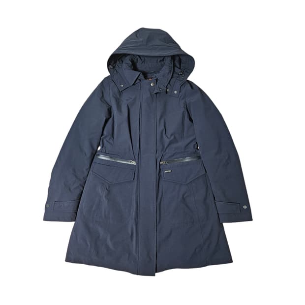 울리치 덕다운 네이비 롱자켓 S