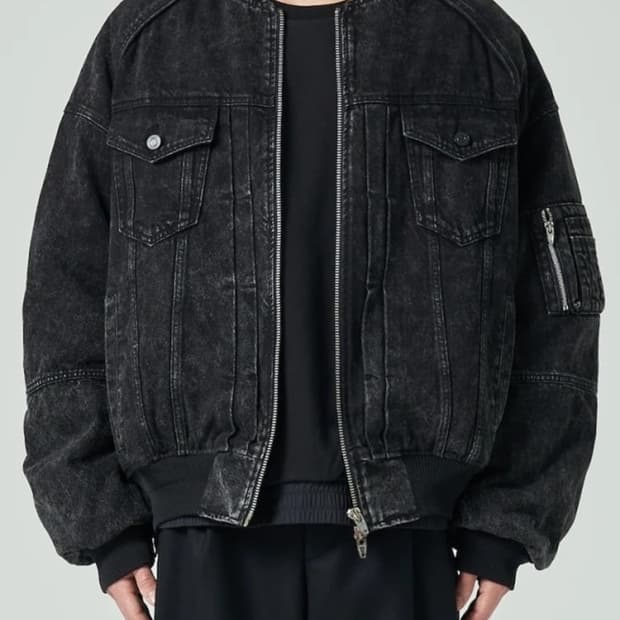 준지 139만 흑청 데님 마원 봄버 MA-1