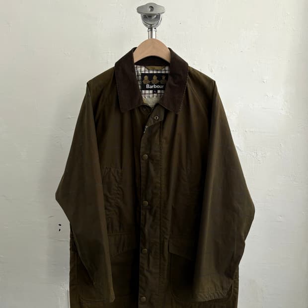 Barbour 바버 비데일 체크 왁스 자켓