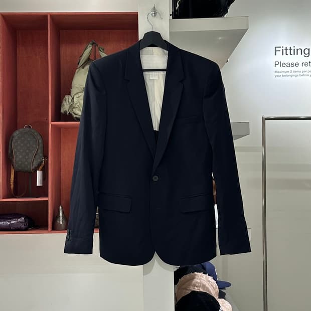 메종 마르지엘라 x H&M 네이비 싱글 블레이저 자켓