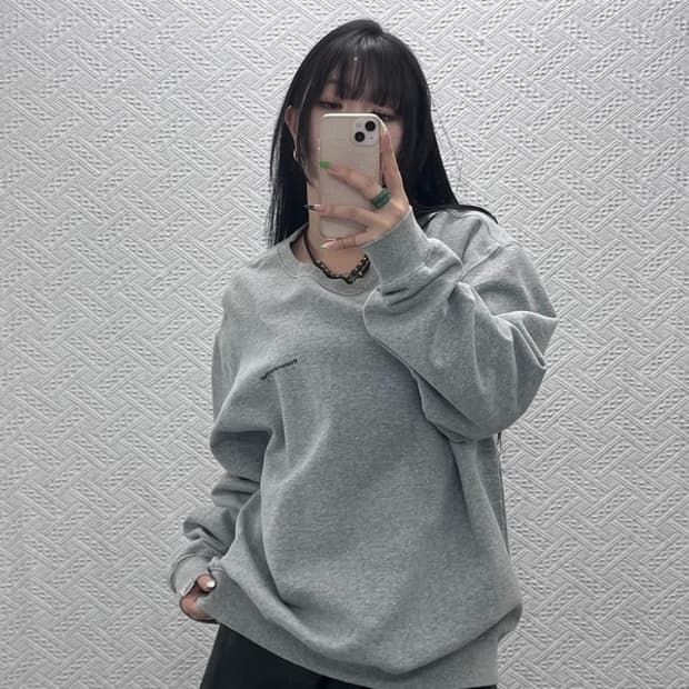 디스이즈네버댓 백로고 프린팅 모던 캐주얼 맨투맨 XL C09062