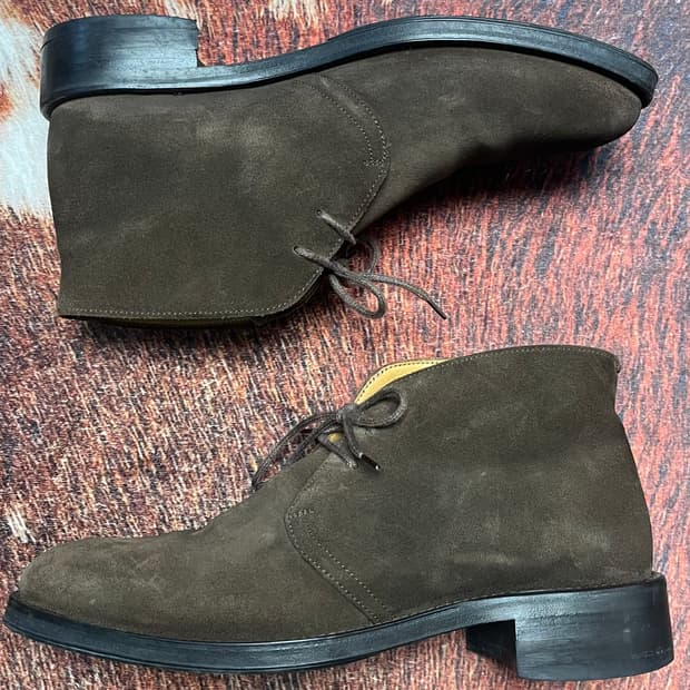 [7] Cruz de Pedra 742 브라운 스웨이드 처카부츠