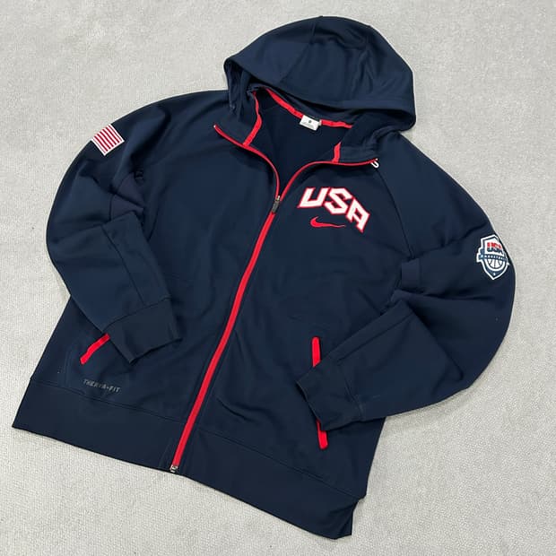 나이키 usa 미국 레어 후드집업 XL