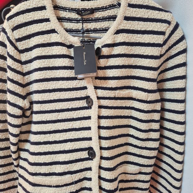 마시모두띠 스트라이프 니트 가디건 사이즈 s