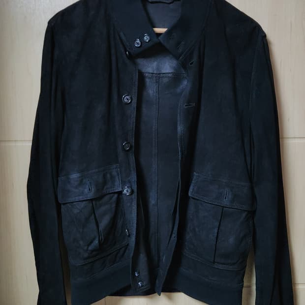 Valstar 발스타리노 a1 고트 스웨이드 자켓 블랙 50