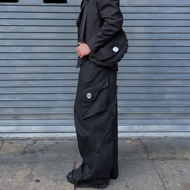 Cmmawear gaia black denim pants