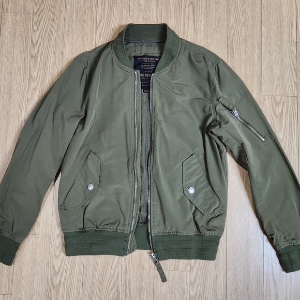 스파오 Spao Regiment 항공점퍼 / 블루종 / 봄버재캣 M