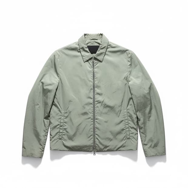 정품 프라다 민트색 남성용 봄버 자켓 M