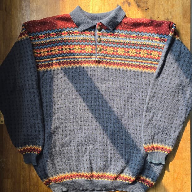 빈티지 아일랜드 니트 Made In IRELAND 