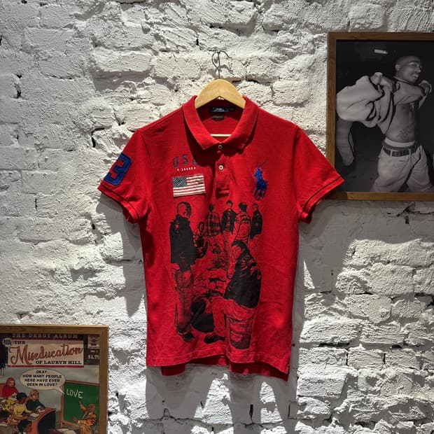 폴로 치프키프 빅포니 USA 성조기 커스텀 카라반팔