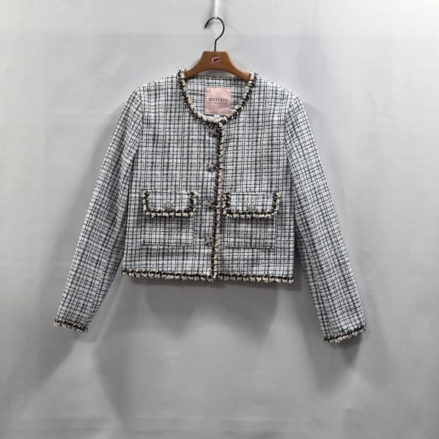 1780 MAYOON 메이윤 트위드 크롭 자켓 / 노카라