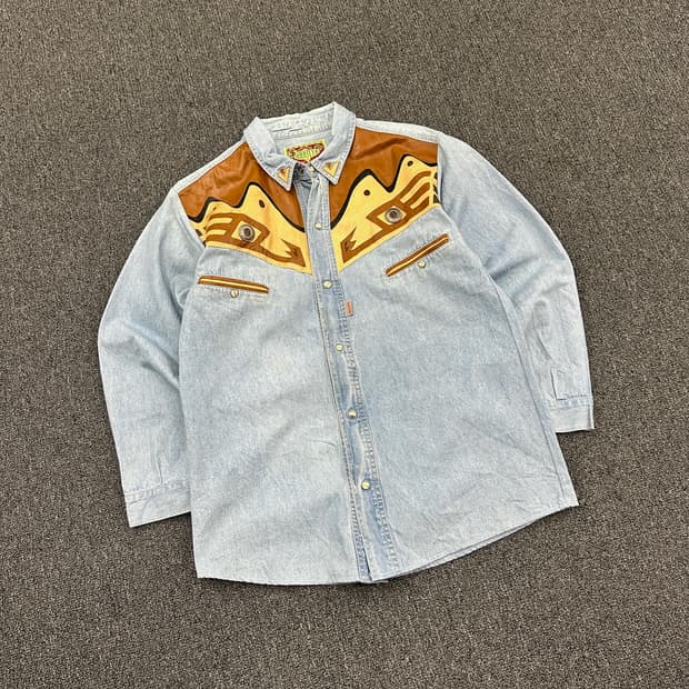 SHOOTER 재패니즈 빈티지 웨스턴셔츠 데님셔츠