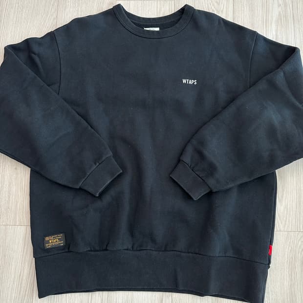 16 wtaps 더블탭스 디자인 스웻셔츠 맨투맨 뼈 그래픽 L