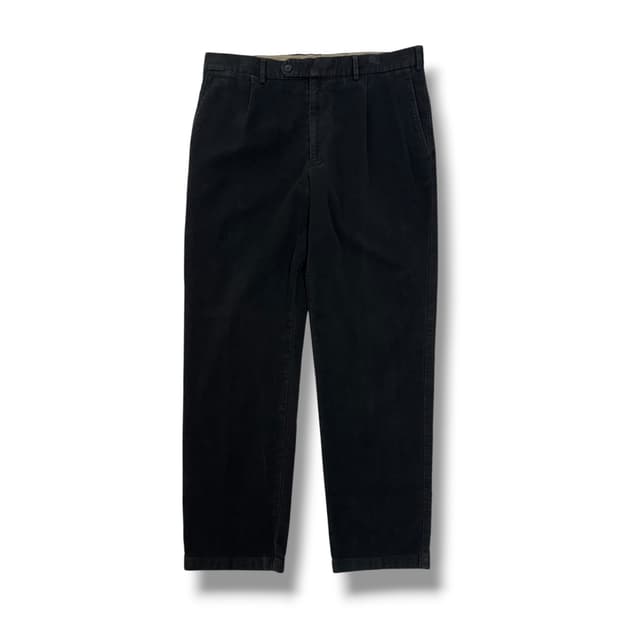 까날리 클래식 블랙 코튼 팬츠 made in ITALY (32)
