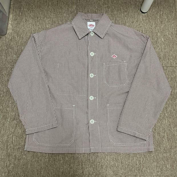 단톤 브라운 체크 자켓 36사이즈