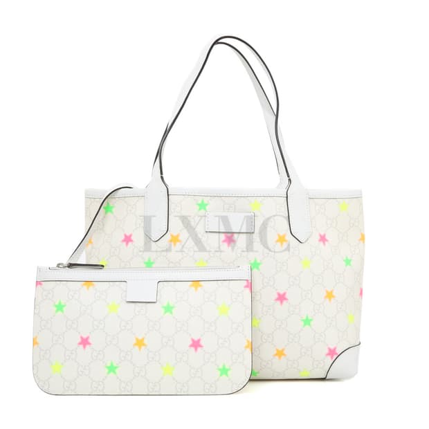 구찌 화이트 네온 스타 토트 숄더백 조이백 309499