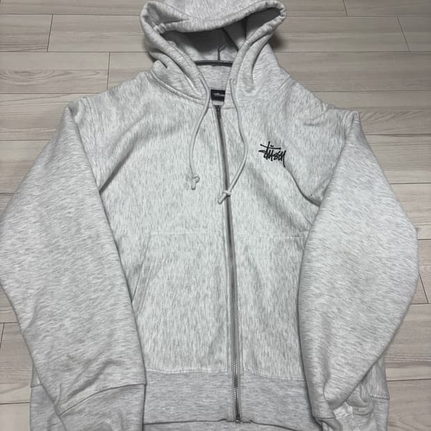 스투시 애쉬헤더 후드집업 m