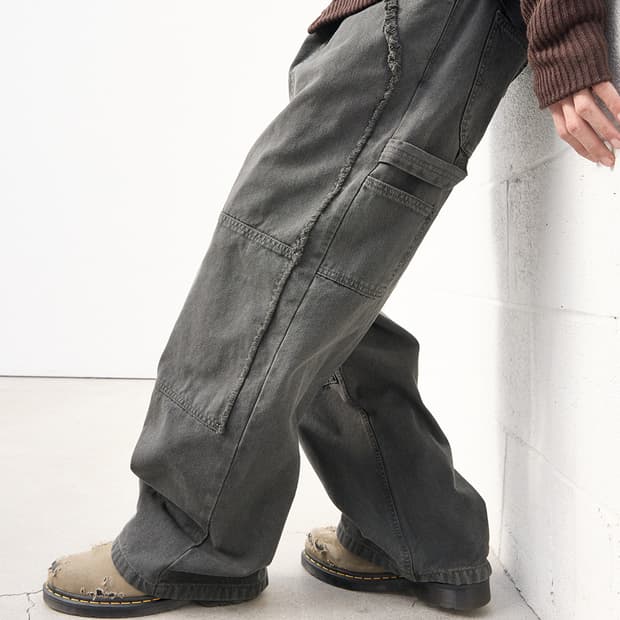 해칭룸 VTG Double knee Pants Khaki