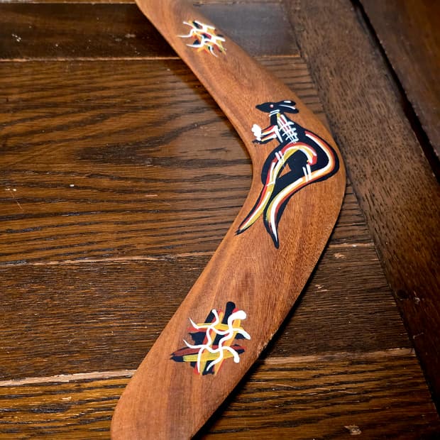 🦘호주 나무 원목 부메랑