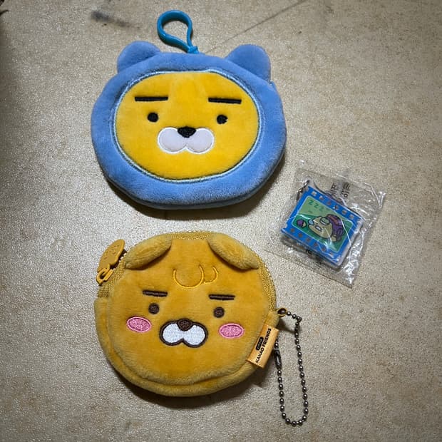 카카오프렌즈 라이언 파우치 & 춘식이 키링