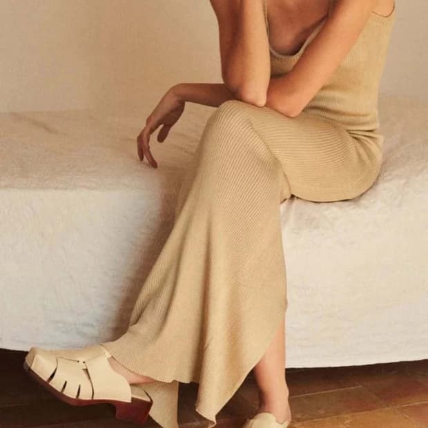 헤레우 루시아 커스터드 클로그 로퍼 36