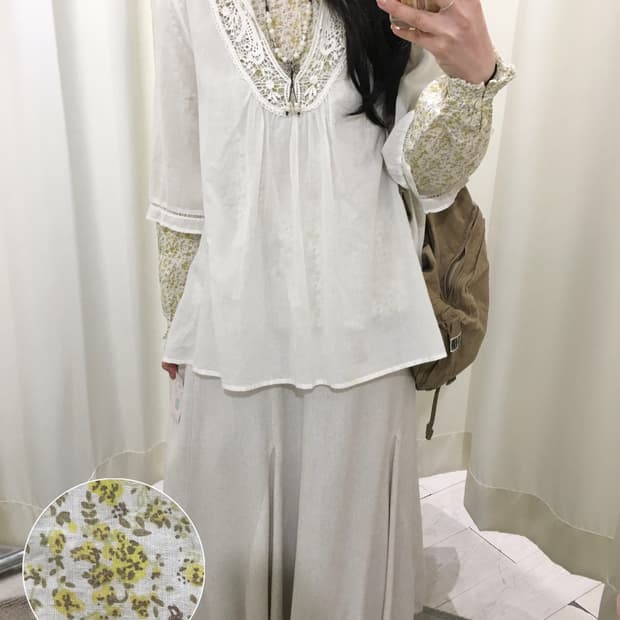 ehka sopo flower blouse