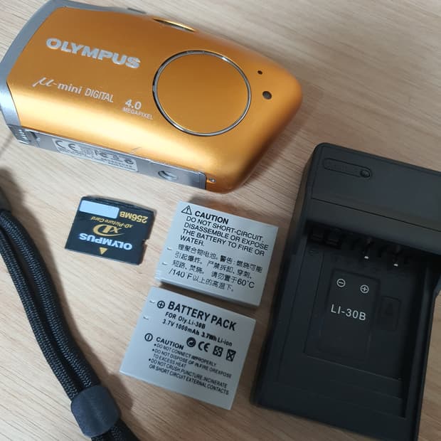 (작동o) 올림푸스 뮤 미니 디지털카메라 디카