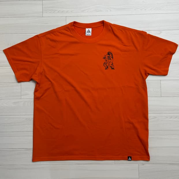 나이키 ACG 트롤 오렌지 반팔 티셔츠 US XL