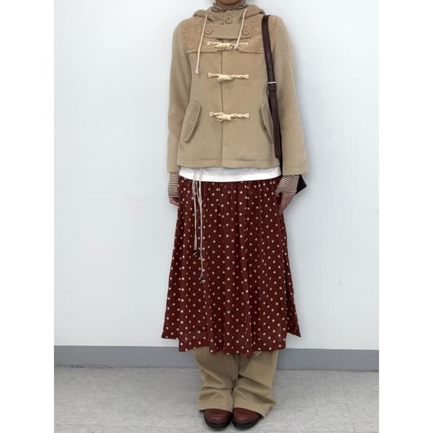 빈티지 도트 스커트