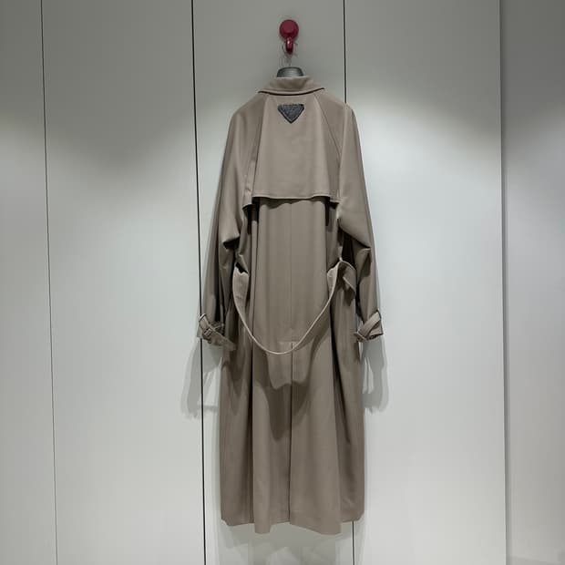 프라다 라프시몬스 울 트렌치코트