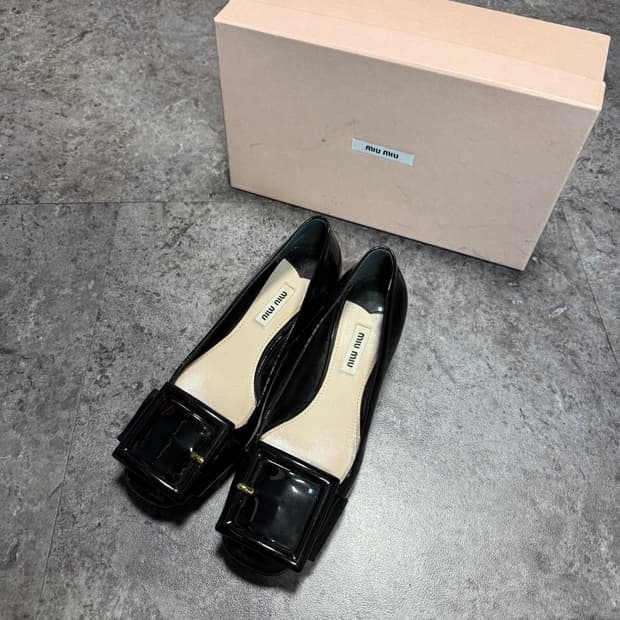 미우미우 플랫 로퍼 37 풀박스