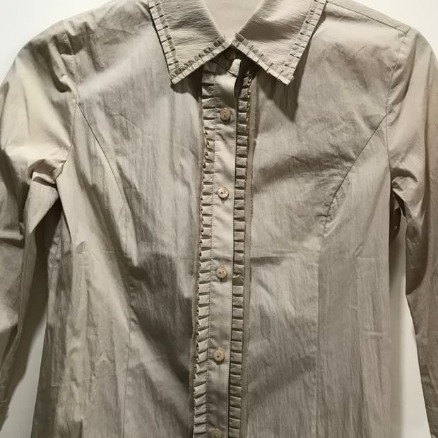 꾸레쥬 베이지 셔츠