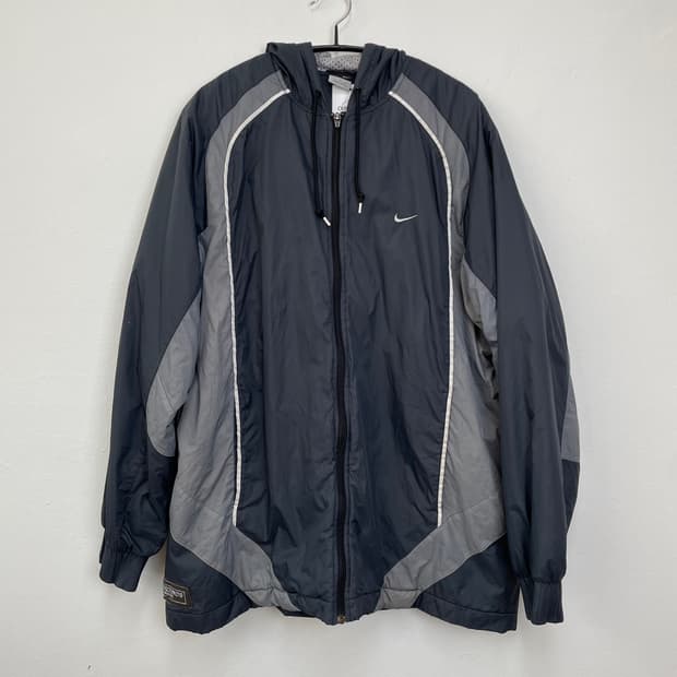 나이키 Nike 차콜그레이 배틀그라운드 후드 바람막이 집업 XL