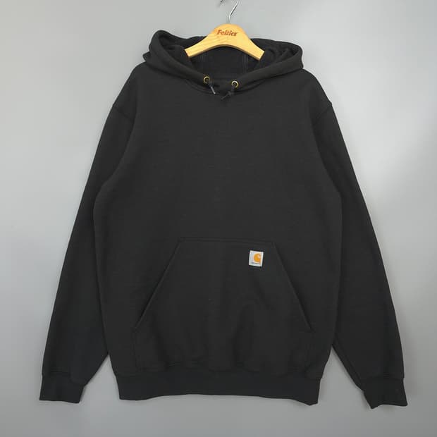 남성용 칼하트 Carhartt k288 암프린팅 후드 티 블랙 M