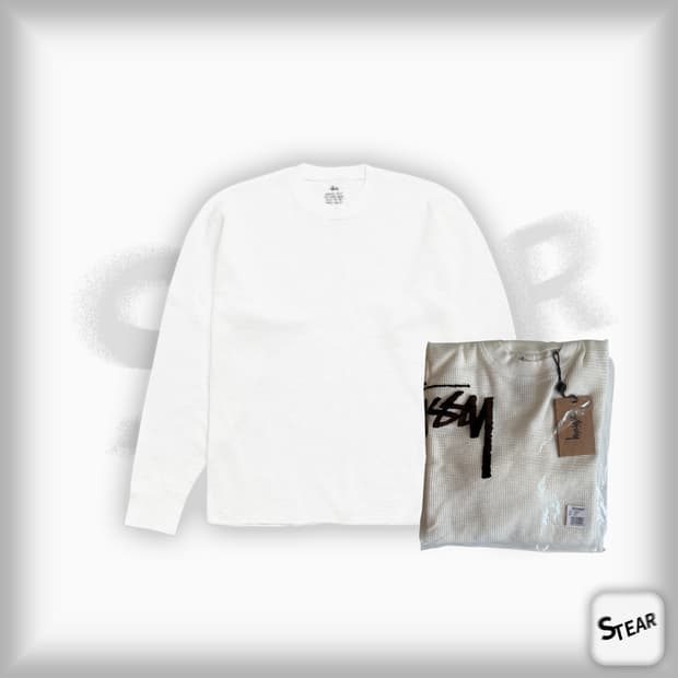 stussy 와플 롱슬리브