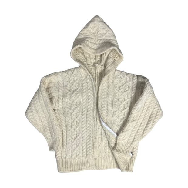 [JPN] 아란 케이블 니트 후디 가디건