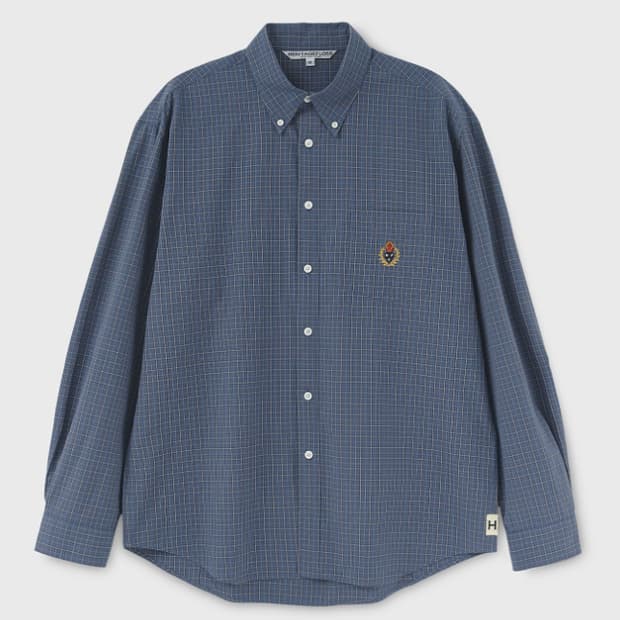 25SS 헤리티지플로스 체크셔츠 블루 L