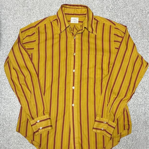 70s 미국 빈티지 빅카라 웨스턴 무드 셔츠