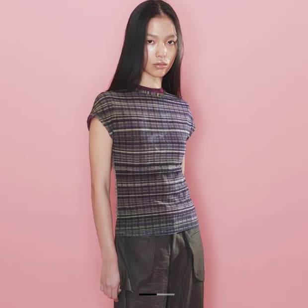 오들리워크샵 매쉬 메쉬 티셔츠