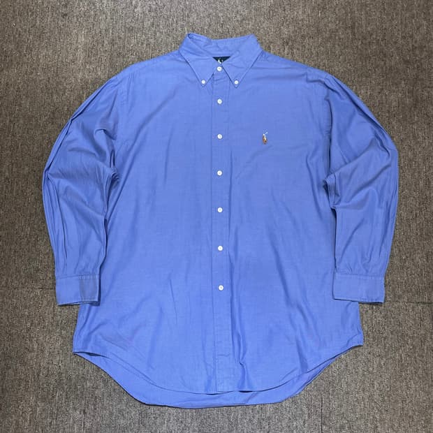 (16 1/2) POLO 폴로 랄프로렌 솔리드 셔츠 야머스핏