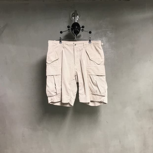 폴로 랄프로렌 스트라이프 카고 반바지 36