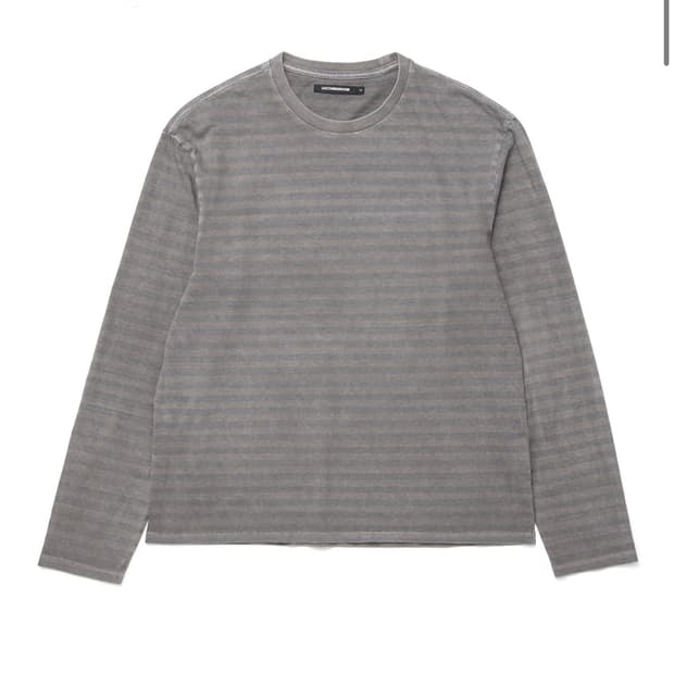 해칭룸 vtg 스트라이프 티 그레이