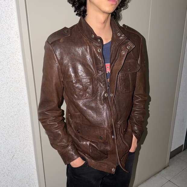 레더 사파리 자켓