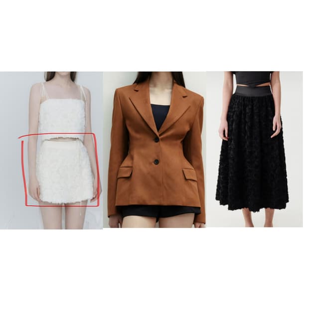 더티스 자켓1/스커트2 총3개일괄 판매해요