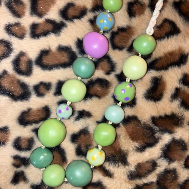 jpn 도트 포인트 방울 목걸이