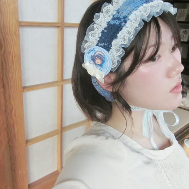 일본인 핸드메이드 뜨개헤도레