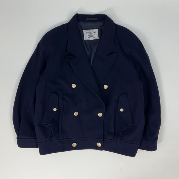 버버리 빈티지 더블금장 울자켓 