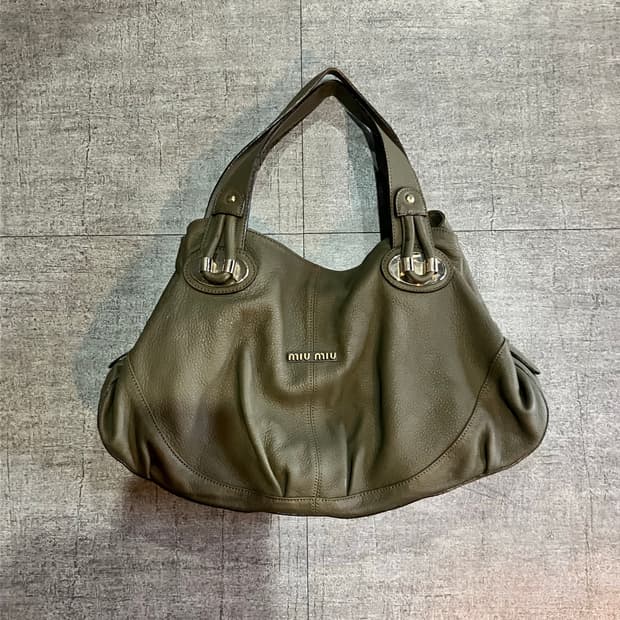 Miumiu 미우미우 핀터깔y2k 웨스턴 숄더백 카키