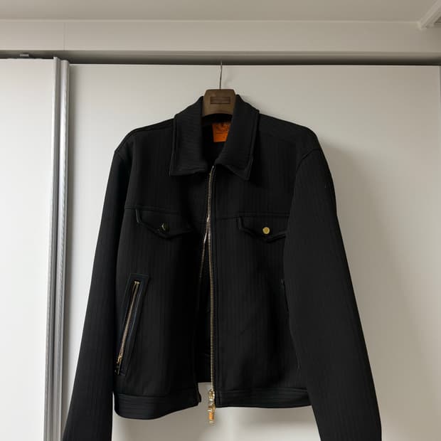 라피나토에뚜알 블랙 웨스턴 트러커 자켓 52사이즈